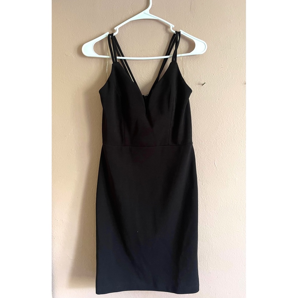 Black Mini Dress w/ back cut outs Size M